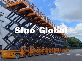 Man Boom Lift Skyboom SSL-12HD Electrical Scissor Boom Lift 12m Ketinggian Kerja
