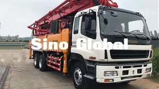Truk Pompa Beton Tangan Kedua Merah Sany 46m Dengan Sasis Isuzu