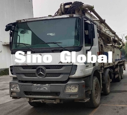 Model Zoomlion Bekas 2013 Truk Pompa Beton 56m Dengan Sasis Mercedes Benz