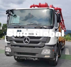 Truk diesel Digunakan Pompa Beton Putzmeister M56-5 148M³/H dengan 5 bagian