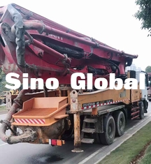 Truk Pompa Beton Bekas Boom 46m / 4 Bagian 125mm Pipa Sertifikat CE