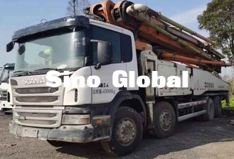 Truk Pompa Boom Beton Bekas Zoomlion 56 Meter dengan model Scania
