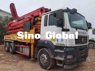 Truk Pompa Tangan Kedua 38m, Truk Boom Beton Kedalaman Jangkauan 21.5m