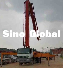 SY5419THB 56 Truk Pompa Beton Bekas 56M 6 Bagian Jangkauan vertikal