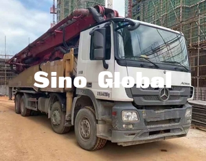 Sany 56M Truk Pompa Beton Bekas Dengan Mercedes Benz Chassis Model 2018