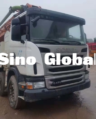 Zoomlion 63M Bekas Truk Pompa Beton Dengan Scania Chassis Dengan Model 2013