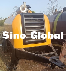Pompa Trailer Beton Bekas Kuning HBT8018C Sany 180kw 2200rpm