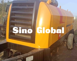 Pompa Beton Terpasang Sany Trailer Kuning Bekas 180KW HBT8018C