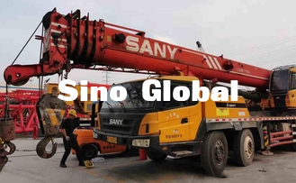 75 Ton Digunakan Truck Mounted Knuckle Boom Cranes Dengan 5 Bagian Boom Kecepatan 80km / H