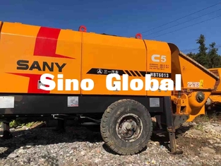 HBT6013 Sany Digunakan Trailer Mounted Concrete Pump 90KW S Valve Type
