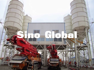 Zoomlion HZS180 Pabrik Batching Beton 205KW Daya 180 M3 / Jam Kapasitas