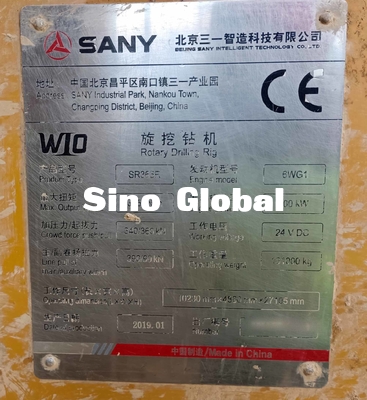 300KW Sany Digunakan Rotary Drilling Rig Engine Power SR365 2019