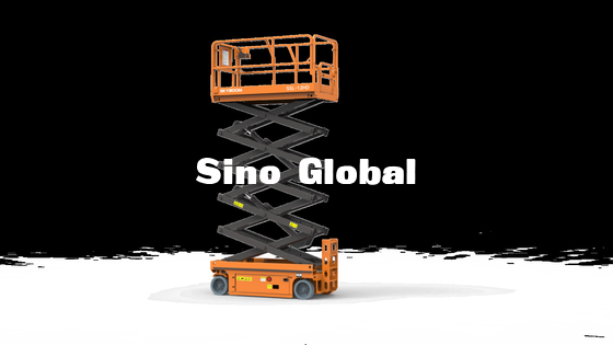 Man Boom Lift Skyboom SSL-12HD Electrical Scissor Boom Lift 12m Ketinggian Kerja