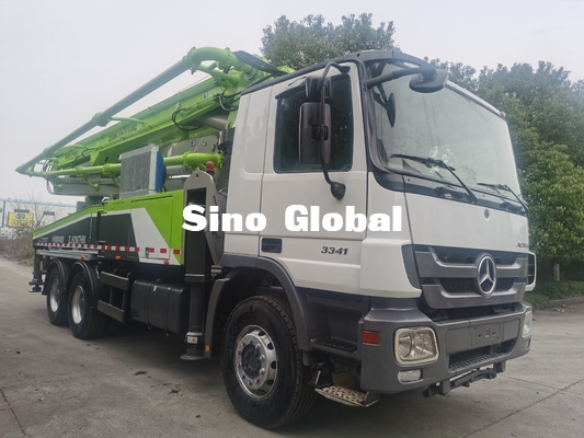 Model 2013 56m Truk Pompa Beton Zoomlion Bekas Dengan Chassis Mercedes Benz