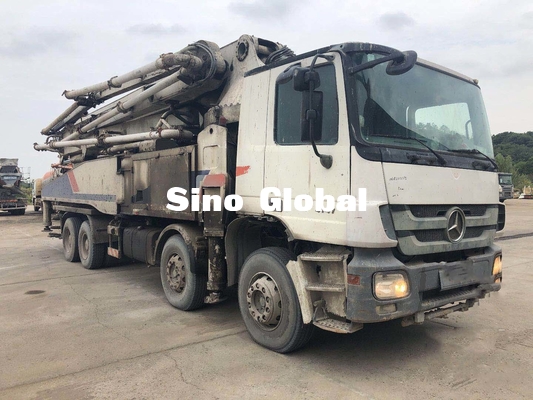 Truk Pompa Beton Zoomlion Bekas Putih 52m 4 as Euro3 14.256L