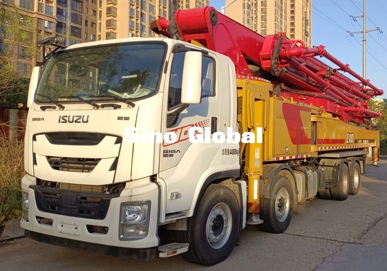 Truk Pompa Beton Terpasang XCMG, Sany, Zoomlion Dengan Sasis Mercedes Benz Volov Isuzu