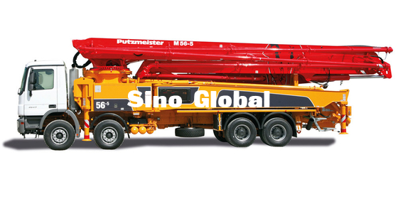 Truk Pompa Beton Terpasang XCMG, Sany, Zoomlion Dengan Sasis Mercedes Benz Volov Isuzu