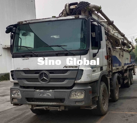Model Zoomlion Bekas 2013 Truk Pompa Beton 56m Dengan Sasis Mercedes Benz