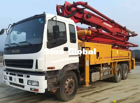 Truk Pompa Beton Putzmeister Diesel Bekas 37M 4 Boom 287KW Power