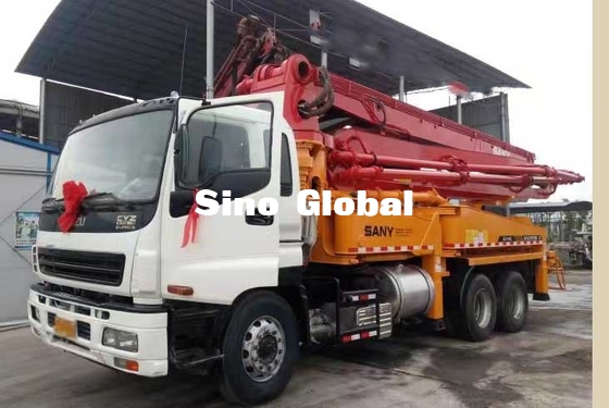 37 Meter Truk Pompa Beton Bekas 100m³ / H 8.3mpa 12mpa Pressure