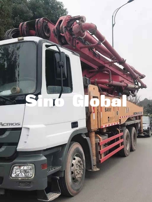 Truk Pompa Beton Bekas Boom 46m / 4 Bagian 125mm Pipa Sertifikat CE