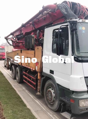 Truk Pompa Beton Bekas Boom 46m / 4 Bagian 125mm Pipa Sertifikat CE