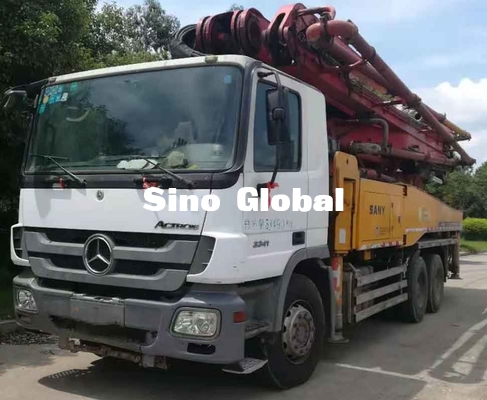 Truk Pompa Beton Bekas 12Mpa Euro4 46m 4 Bagian Jangkauan Vertikal