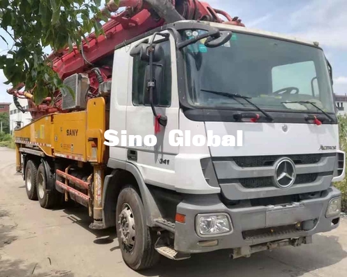 Truk Pompa Beton Bekas 12Mpa Euro4 46m 4 Bagian Jangkauan Vertikal