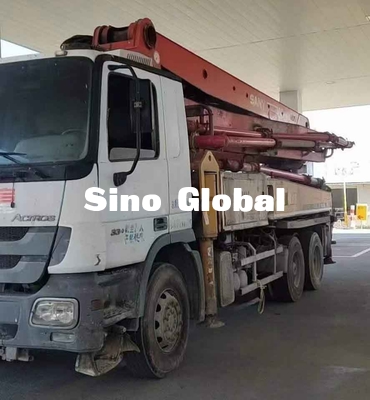 Sany Brand 37M Bekas Truk Pompa Beton Dengan 5 Bagian Boom