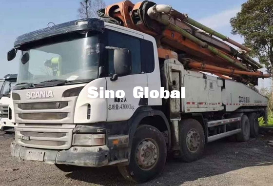 Truk Pompa Boom Beton Bekas Zoomlion 56 Meter dengan model Scania