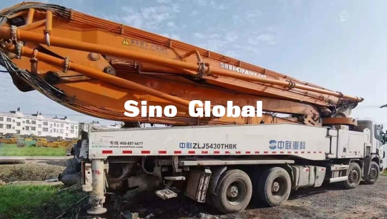 Truk Pompa Boom Beton Bekas Zoomlion 56 Meter dengan model Scania