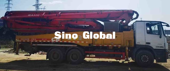 Truk Pompa Beton Bekas 5 Boom 47m dengan Sasis Mercedes Benz