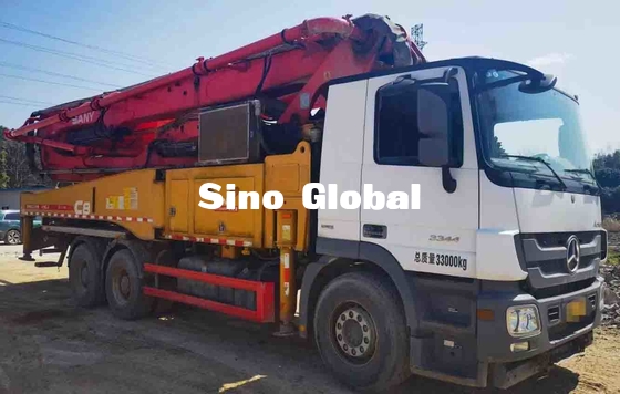 Truk Pompa Beton Bekas 5 Boom 47m dengan Sasis Mercedes Benz