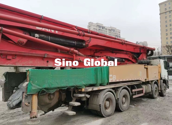 2nd hand 56m Pump Truck merek Sany dengan Model Mercedes Benz 3341