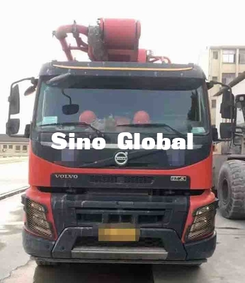 Truk Pompa Beton Bekas Sany 56m Dengan Volvo Chassis 172 M³ / H Output