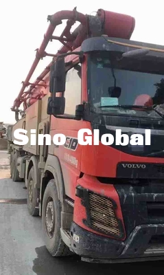 Truk Pompa Beton Bekas Sany 56m Dengan Volvo Chassis 172 M³ / H Output