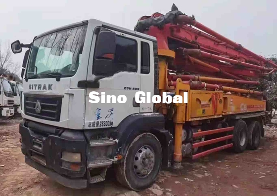 Truk Pompa Tangan Kedua 38m, Truk Boom Beton Kedalaman Jangkauan 21.5m