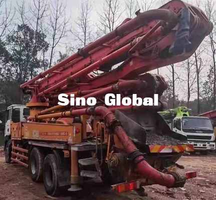 Truk Pompa Tangan Kedua 38m, Truk Boom Beton Kedalaman Jangkauan 21.5m