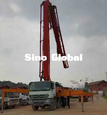 SY5419THB 56 Truk Pompa Beton Bekas 56M 6 Bagian Jangkauan vertikal