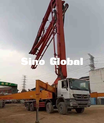 SY5419THB 56 Truk Pompa Beton Bekas 56M 6 Bagian Jangkauan vertikal
