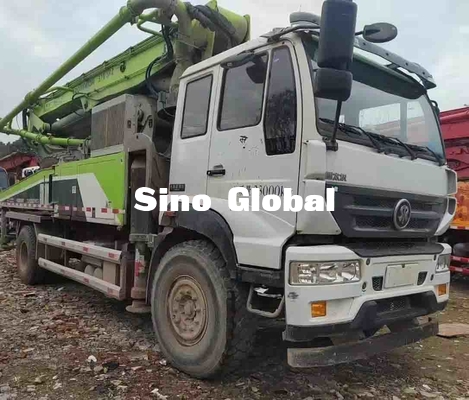 Truk Pompa Beton Zoomlion Bekas 37M Dengan Tinggi Makan Sinotruk Chassis 1370mm