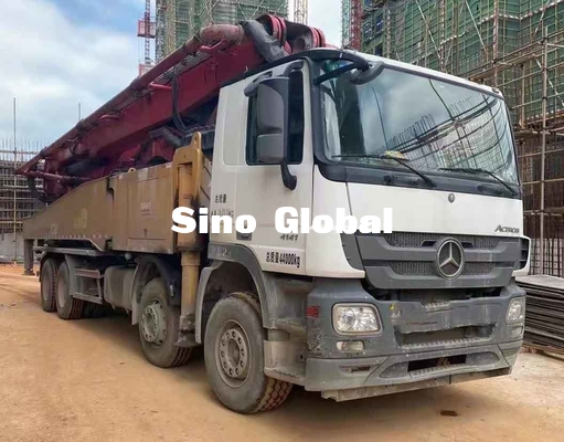 Sany 56M Truk Pompa Beton Bekas Dengan Mercedes Benz Chassis Model 2018