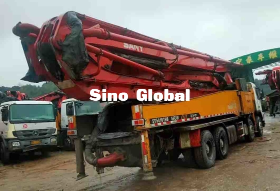 Bahan bakar diesel Truk Pompa Beton Bekas 56M 294kW Dengan Sasis Volvo