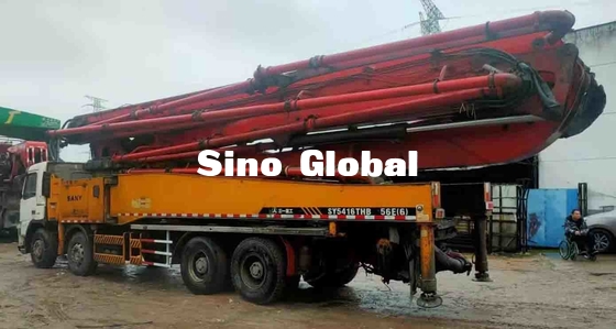 Bahan bakar diesel Truk Pompa Beton Bekas 56M 294kW Dengan Sasis Volvo