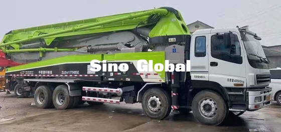 Truk Pompa Beton Zoomlion Bekas 52M dengan Isuzu Chassis dengan Model 2014