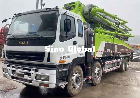 Truk Pompa Beton Zoomlion Bekas 52M dengan Isuzu Chassis dengan Model 2014