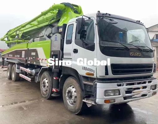 Truk Pompa Beton Zoomlion Bekas 52M dengan Isuzu Chassis dengan Model 2014