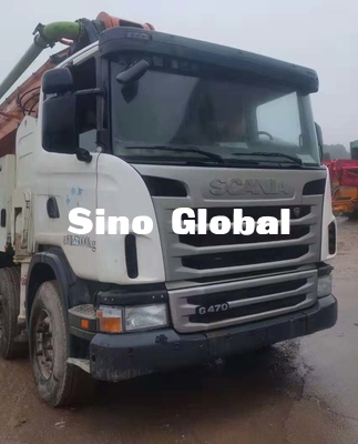 Zoomlion 63M Bekas Truk Pompa Beton Dengan Scania Chassis Dengan Model 2013