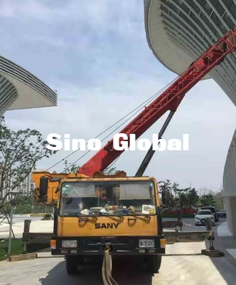 50 Ton Sany Digunakan Truck Crane 58.5mm Mengangkat Tinggi Untuk Konstruksi