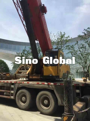 50 Ton Sany Digunakan Truck Crane 58.5mm Mengangkat Tinggi Untuk Konstruksi